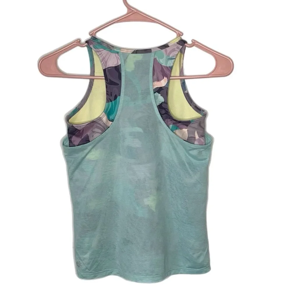 Athleta Girl Perfect Pair Camo Print Tank Top and Leggings Set
